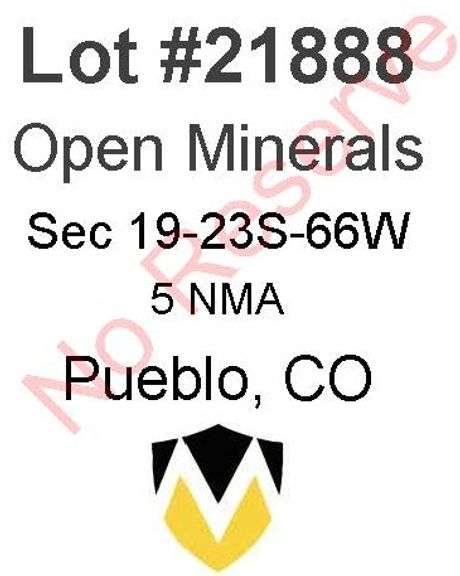 Pueblo, CO Open Minerals 19-23S-66W (5 NMA)