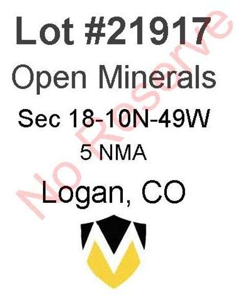 Logan, CO Open Minerals 18-10N-49W (5 NMA)