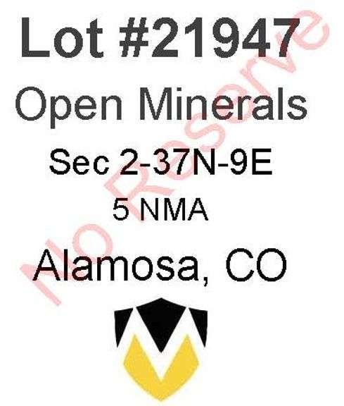 Alamosa, CO Open Minerals 2-37N-9E (5 NMA)