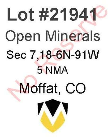 Moffat, CO Open Minerals 7,18-6N-91W (5 NMA)