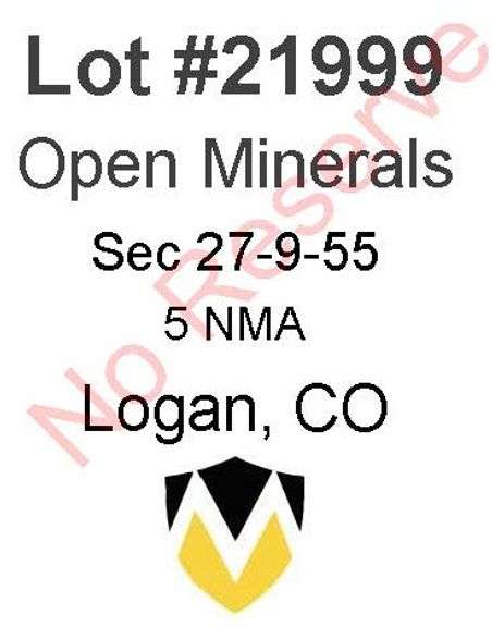Logan, CO Open Minerals 27-9-55 (5 NMA)