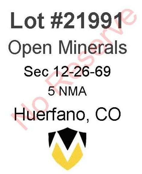 Huerfano, CO Open Minerals 12-26-69 (5 NMA)