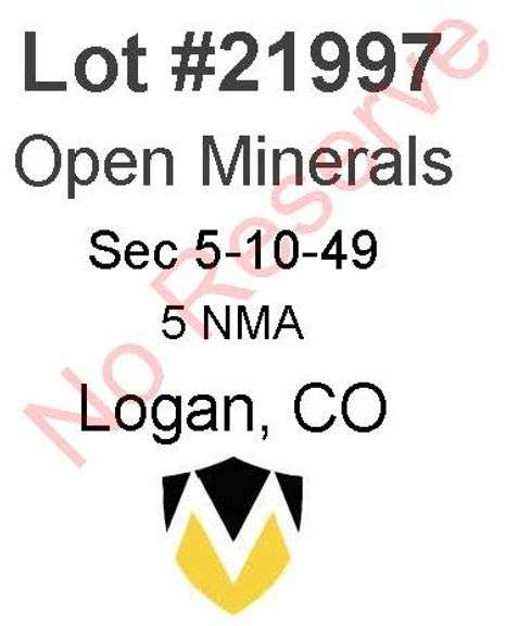 Logan, CO Open Minerals 5-10-49 (5 NMA)