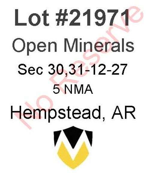Hempstead, AR Open Minerals 30,31-12-27 (5 NMA)