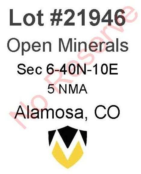 Alamosa, CO Open Minerals 6-40N-10E (5 NMA)
