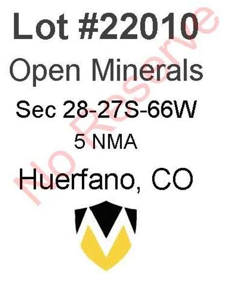 Huerfano, CO Open Minerals 28-27S-66W (5 NMA)