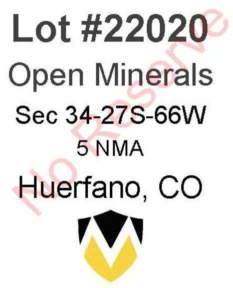 Huerfano, CO Open Minerals 34-27S-66W (5 NMA)