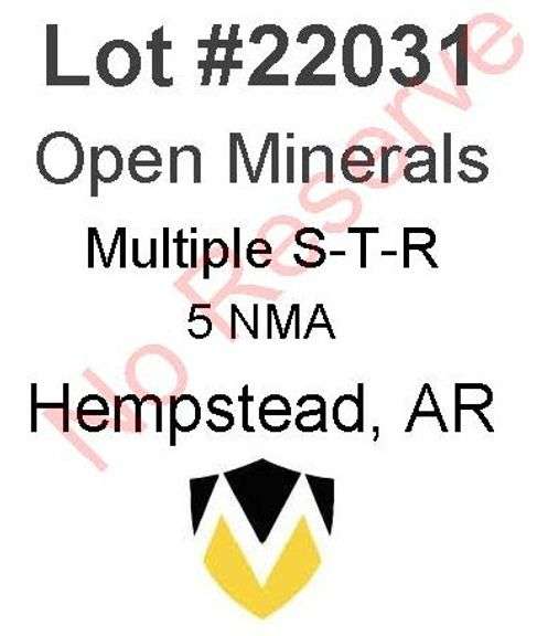 Hempstead, AR Open Minerals (5 NMA)