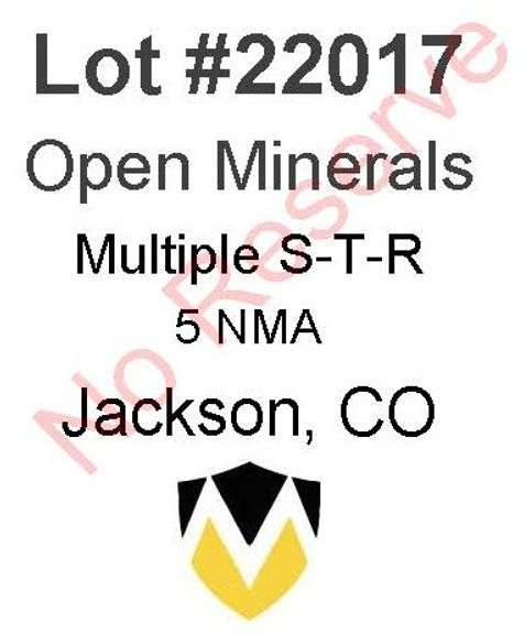 Jackson, CO Open Minerals (5 NMA)