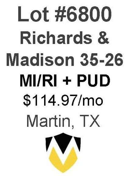 Richards & Madison 35-26 - 8 Well MI/RI + PUD Locations