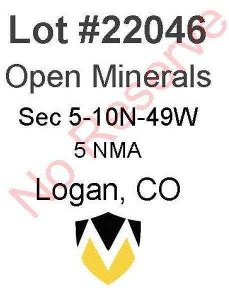 Logan, CO Open Minerals 5-10-49 (5 NMA)