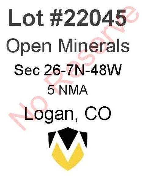 Logan, CO Open Minerals 26-7-48 (5 NMA)
