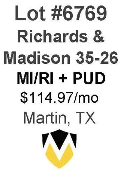 Richards & Madison 35-26 - 8 Well MI/RI + PUD  Locations
