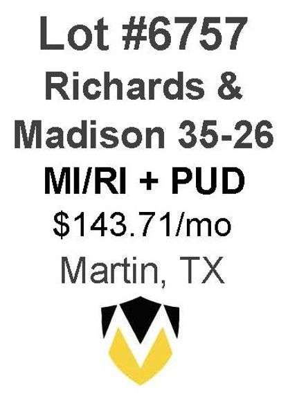 Richards & Madison 35-26 - 8 Well MI/RI + PUD Locations