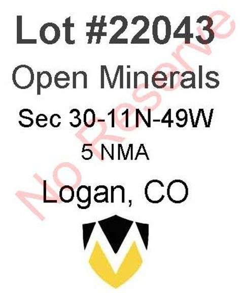 Logan, CO Open Minerals 30-11-49 (5 NMA)