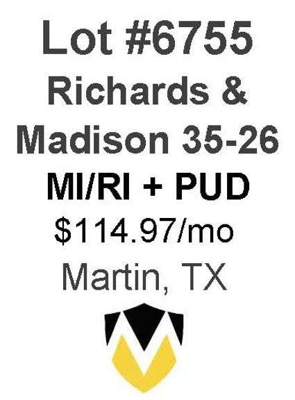 Richards & Madison 35-26 - 8 Well MI/RI + PUD  Locations