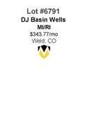DJ Basin Wells
