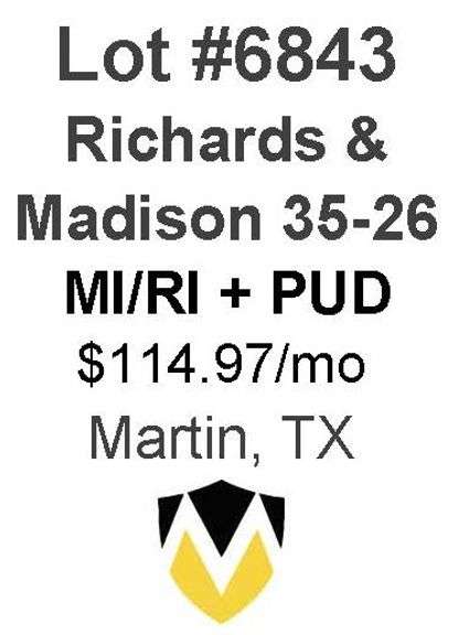 Richards & Madison 35-26 - 8 Well MI/RI + PUD  Locations