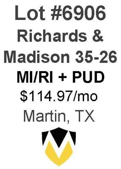 Richards & Madison 35-26 - 8 Well MI/RI + PUD Locations