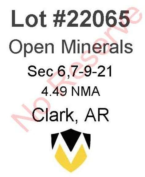 Clark, AR Open Minerals 6,7-9-21 (4.49 NMA)