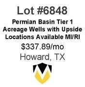 Permian Basin Tier 1 Acreage Wells with Upside Locations Available