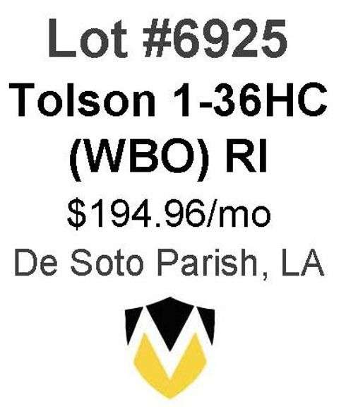 Tolson 1-36HC (WBO)