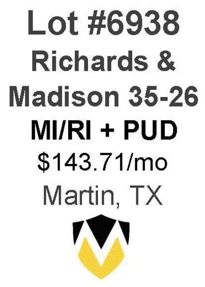Richards & Madison 35-26 - 8 Well MI/RI + PUD Locations