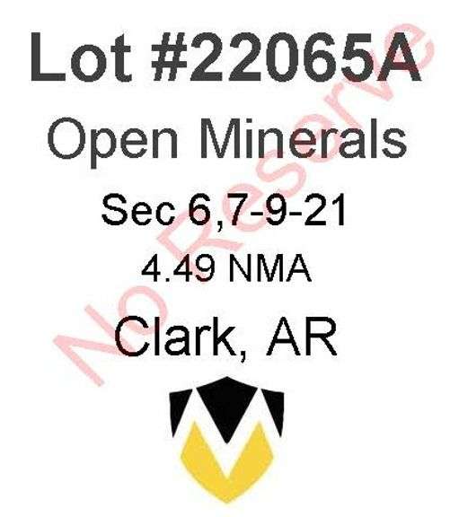 Clark, AR Open Minerals 6,7-9-21 (4.49 NMA)