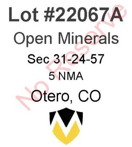 Otero, CO Open Minerals 31-24-57 (5 NMA)