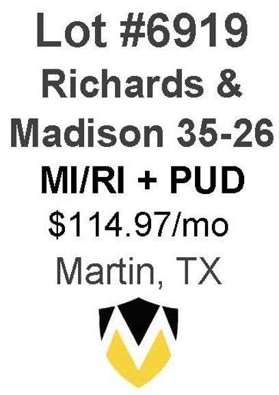Richards & Madison 35-26 - 8 Well MI/RI + PUD Locations