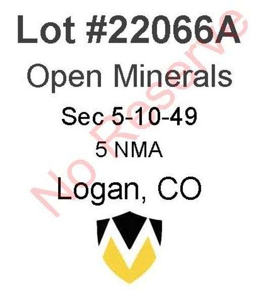 Logan, CO Open Minerals 5-10N-49W (5 NMA)