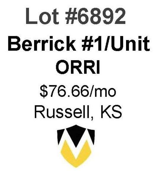 Berrick #1 & Berrick Unit 1 ORRI