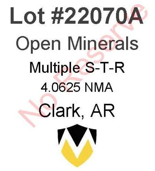 Clark, AR Open Minerals 29,30-8-22 (4.0625 NMA)
