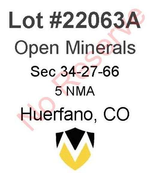 Huerfano, CO Open Minerals 34-27-66 (5 NMA)