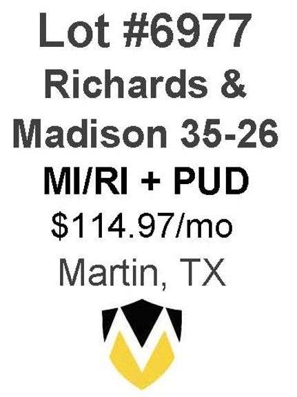 Richards & Madison 35-26 - 8 Well MI/RI + PUD  Locations