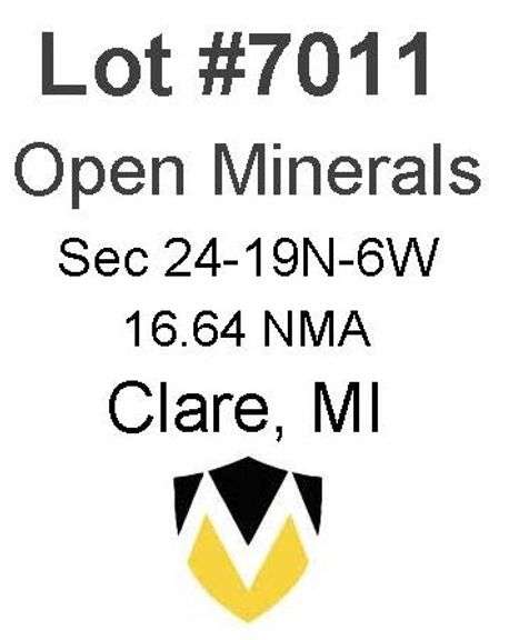 Clare, MI Open Minerals (16.64 NMA)