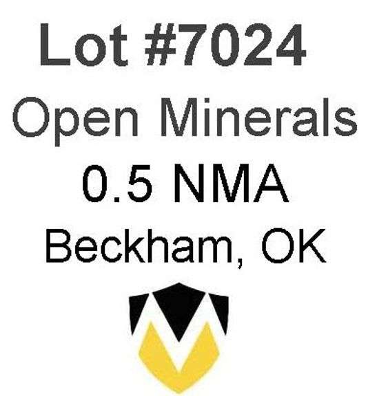 Beckham, OK Open Minerals (0.5 NMA)