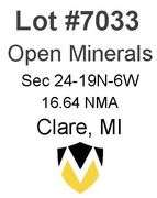 Clare, MI Open Minerals (16.64 NMA)
