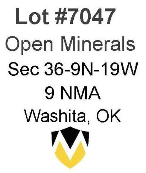 Washita, OK Open Minerals 36-9N-19W (9 NMA)