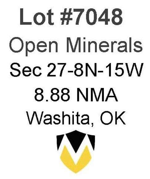 Washita, OK Open Minerals 27-8N-15W (8.88 NMA)