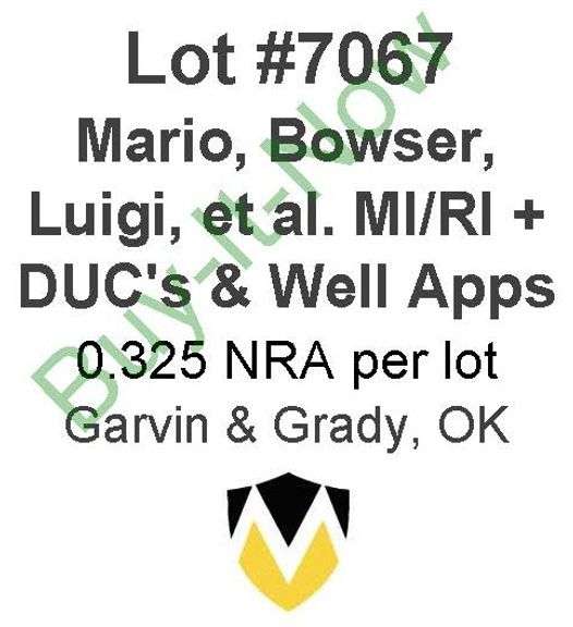 Mario, Bowser, Luigi, et al 11 Well MI/RI + 6  DUCs w/Rig on Location & 3 Woodford well applications
