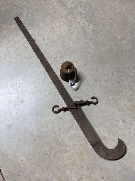 Good pair old Cotton scales with pea