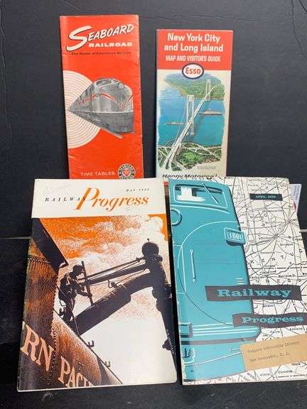 ESSO Map , Seaboard RR, and 2 RR 50’s magazines