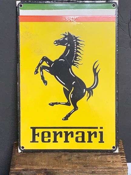 Nice Enamel Ferrari sign
