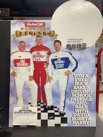 Old Milwaukee easel back store display