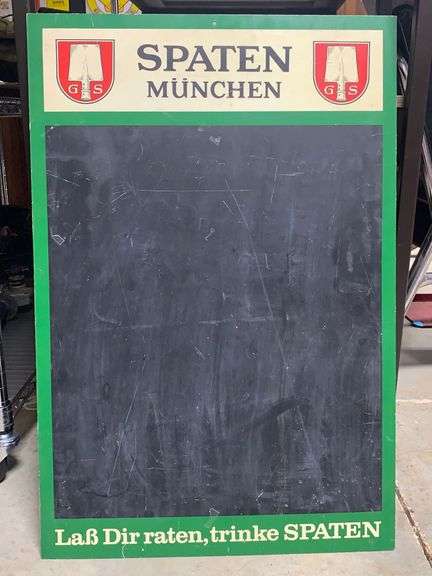 Unusual Spaten Munchen menu board