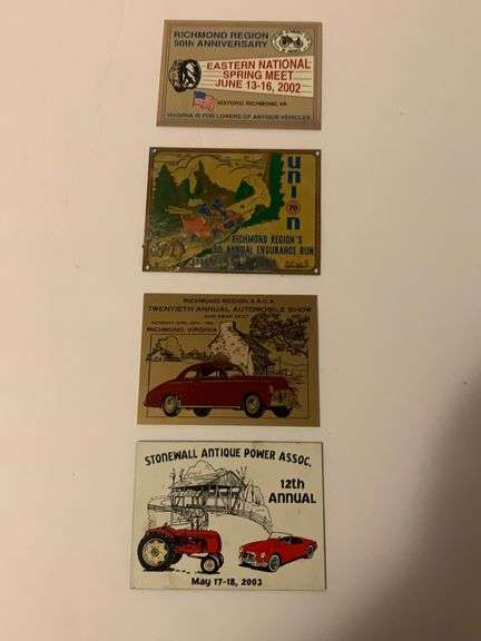 Metal tags -Union 76- Antique power-& more