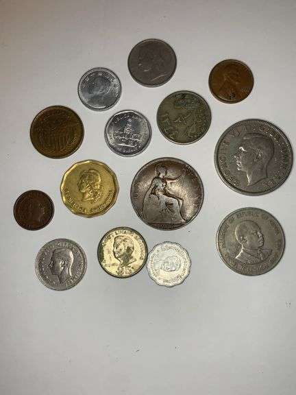 Lot of coins and tokens
