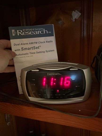 Emerson Research dual alarm AM/FM Clock Radio with Smartset - McNatt ...