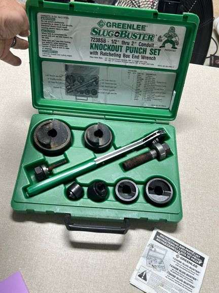 Greenlee Slug Buster Knock out punch set 1/2”-2” conduit - McNatt Real